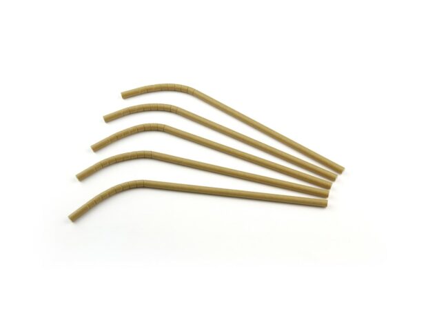 FLEXIBLE STRAW PAPER KRAFT 0,6X24CM 200PCS