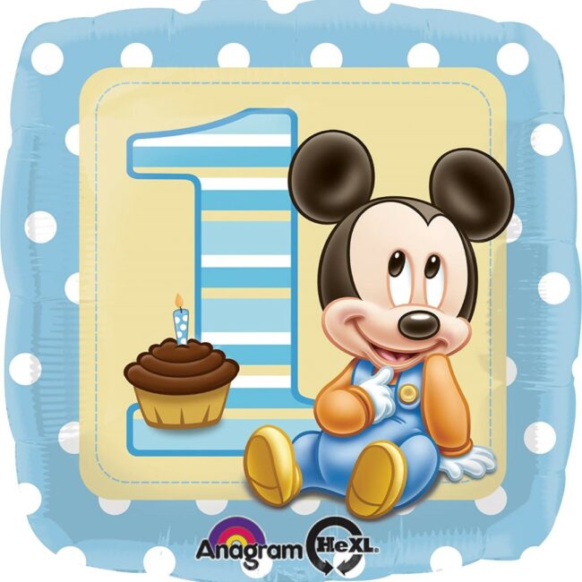 MICKEY 1ST BIRTHDAY BALLOON