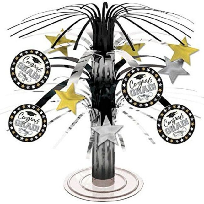 CASCADE CENTERPIECE GRADUATION FOIL/PAPER 21.5CM