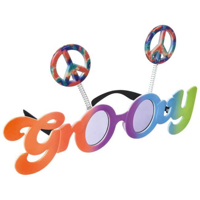 GLASESS FUN SHADE GROOVY 60'S PLASTIC / METAL 24.4X6.3CM
