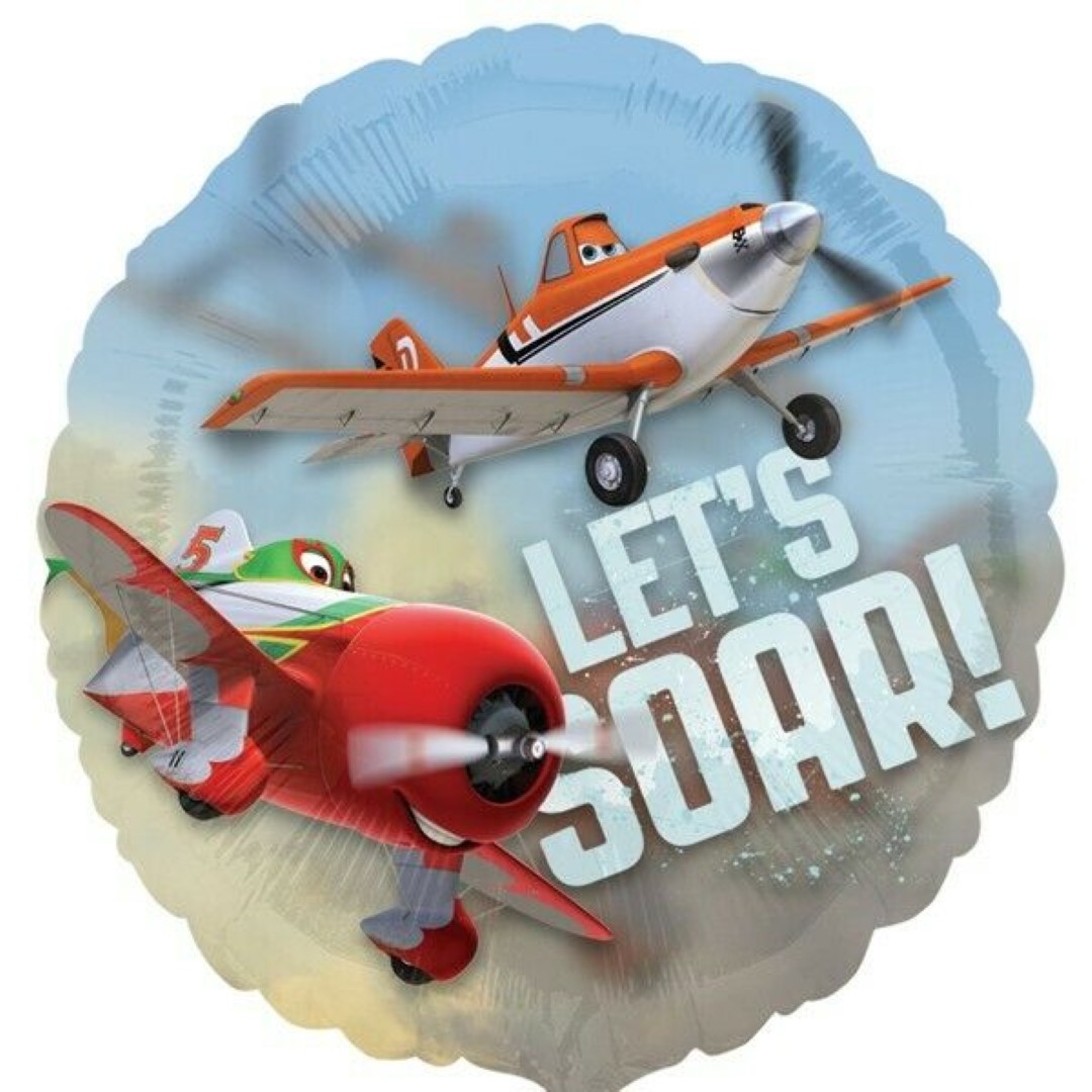 PLANES SEE THRU BALLOON P30