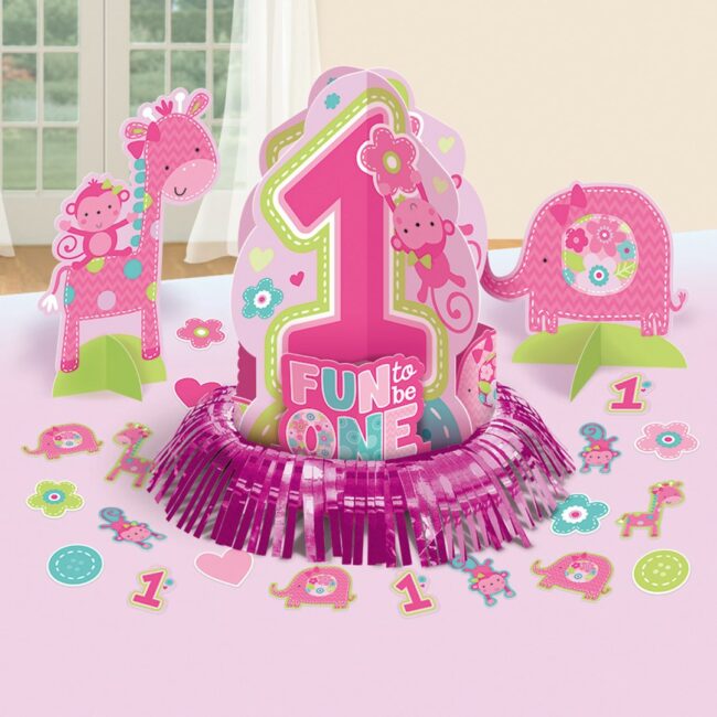 TABLE DECORATION KIT ONE WILD GIRL - 23PCS