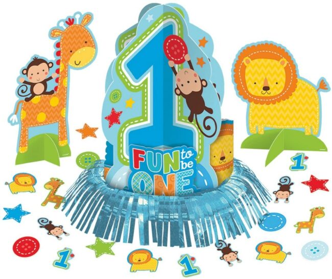 TABLE DECORATION KIT ONE WILD BOY - 23PCS