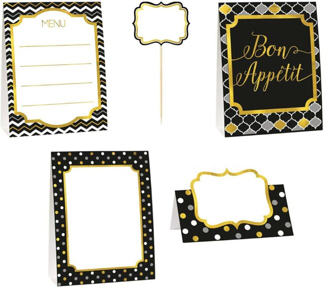 BUFFET DECORATION KIT PAPER MINIS