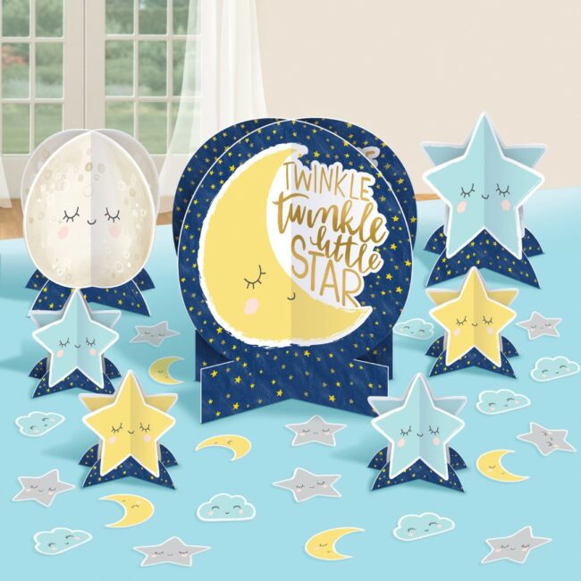 TABLE DECORATION KIT TWINKLE LITTLE STAR - 27PCS