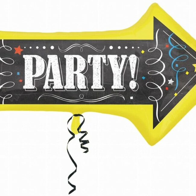 SUPER SHAPE CHALKBOARD BIRTHDAY ARROW BALLOON