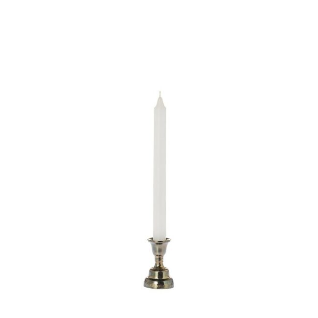 METAL CANDLE HOLDER OXFORD ANTIQUE GOLD 8X5.5X5.5CM