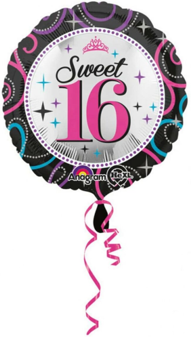SWEET 16 FOIL BALLOON S40 - Image 2