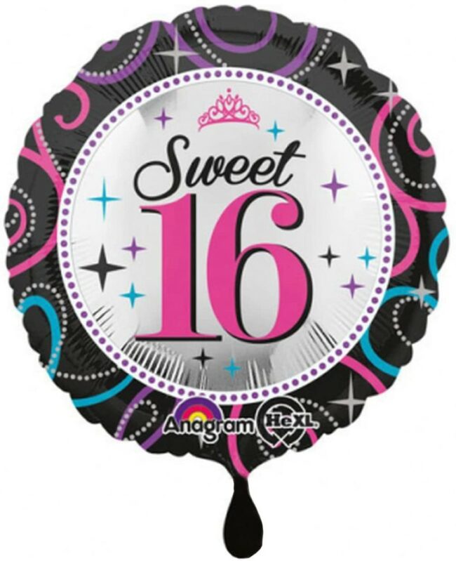 SWEET 16 FOIL BALLOON S40