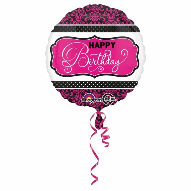 BIRTHDAY FOIL BALLOON ROUND S40 - 43CM