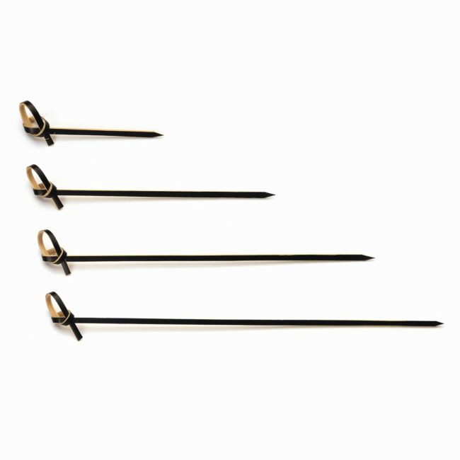 KNOT PICK BAMBOO BLACK 200PCS