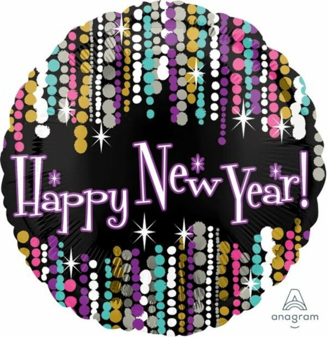 NEW YEAR FOIL BALLOON 18''