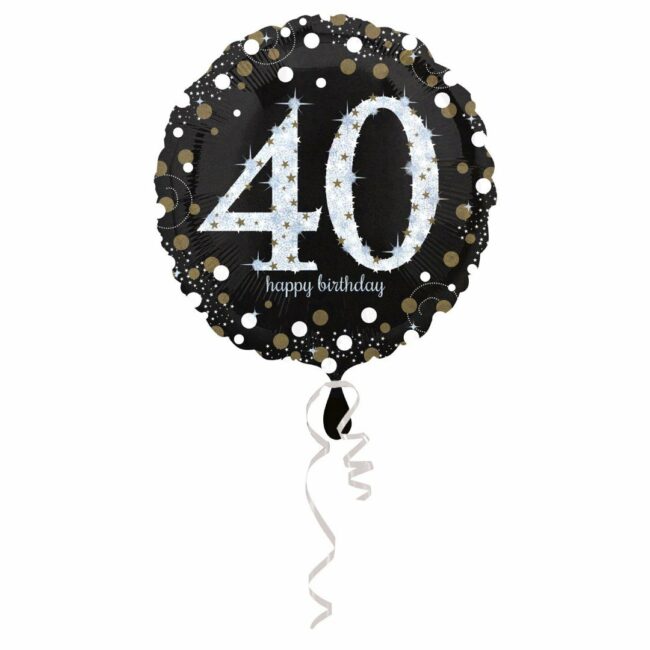 STANDARD SPARKLING BIRTHDAY FOIL BALLOON 40 - 43CM
