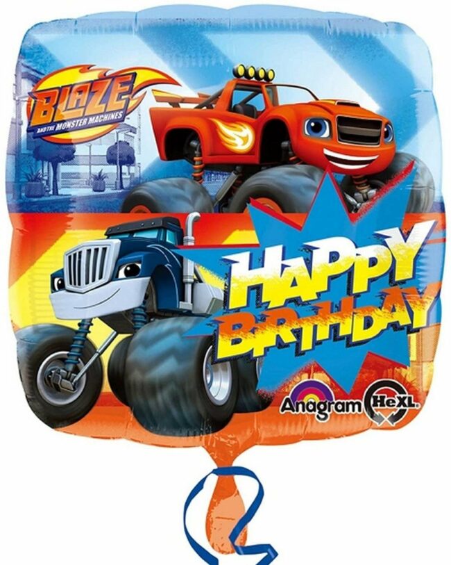 STANDARD BLAZE HAPPY BIRTHDAY FOIL BALLOON SQUARE
