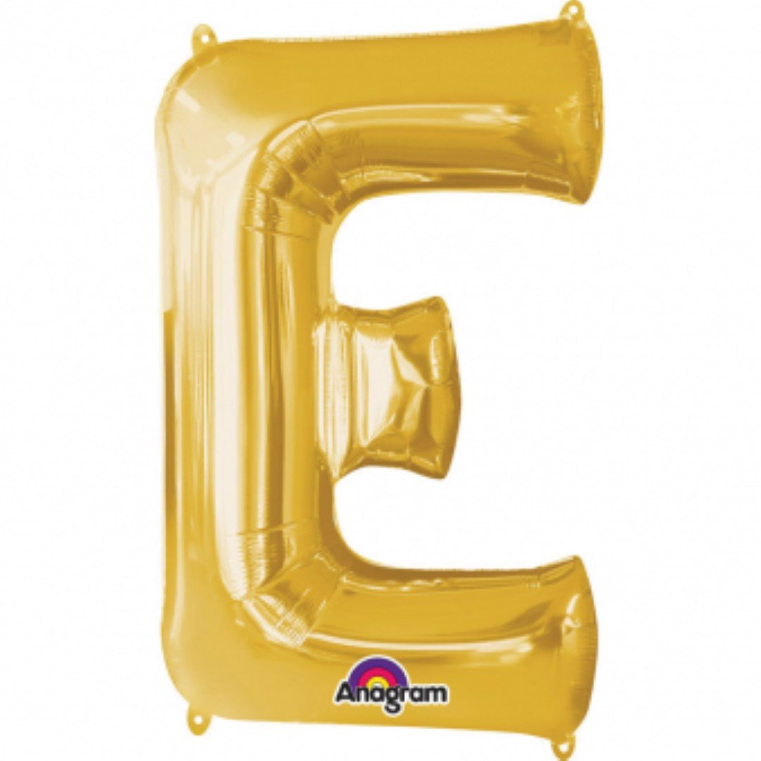 SUPER SHAPE LETTER GOLD FOIL BALLOON P50