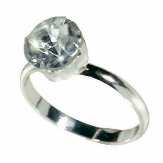 ENGAGEMENT RINGS PLASTIC - 12PCS