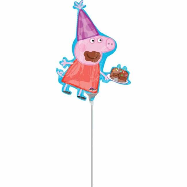 MINI SHAPE PEPPA PIG FOIL BALLOON A30 - 28X33CM