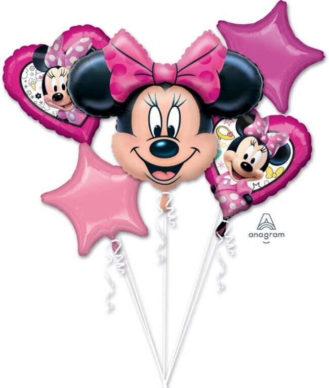BOUQUET MINNIE HAPPY HELPERS FOIL BALOON - 5PCS