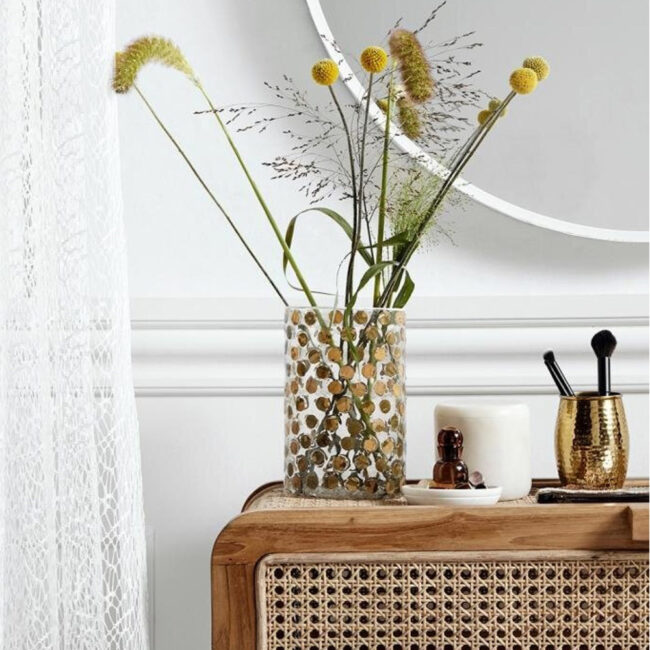 JAR WITH LID WHITE MARBLE - Image 3