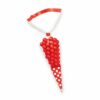 PARTY PLASTIC CONE WITH DOTS APPLE RED 8.8X27.2CM 10PCS - Image 2