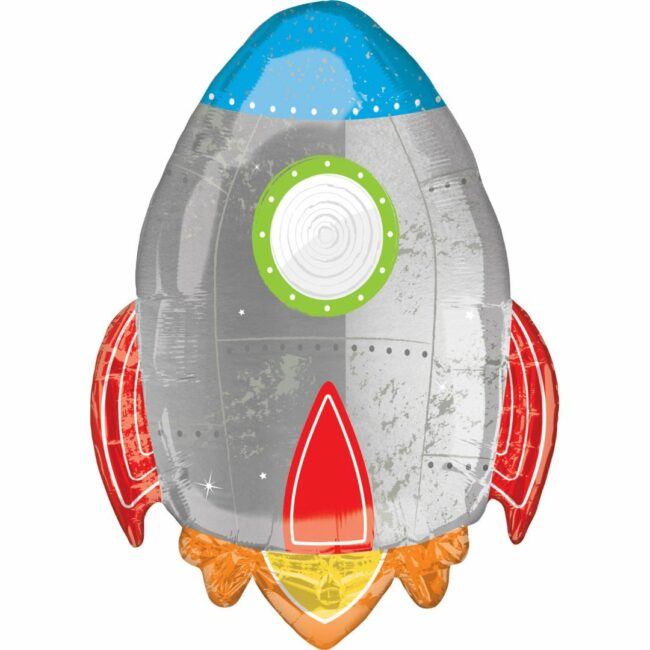 SUPER SHAPE XL BLAST OFF BIRTHDAY FOIL BALLOON 53X73CM