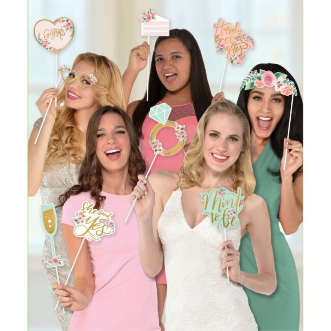 PHOTO BOOTH KIT MINT TO BE 35.5X21.5CM - 13 PCS
