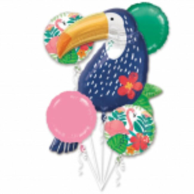 BOUQUET TROPICAL JUNGLE FOIL BALLOONS