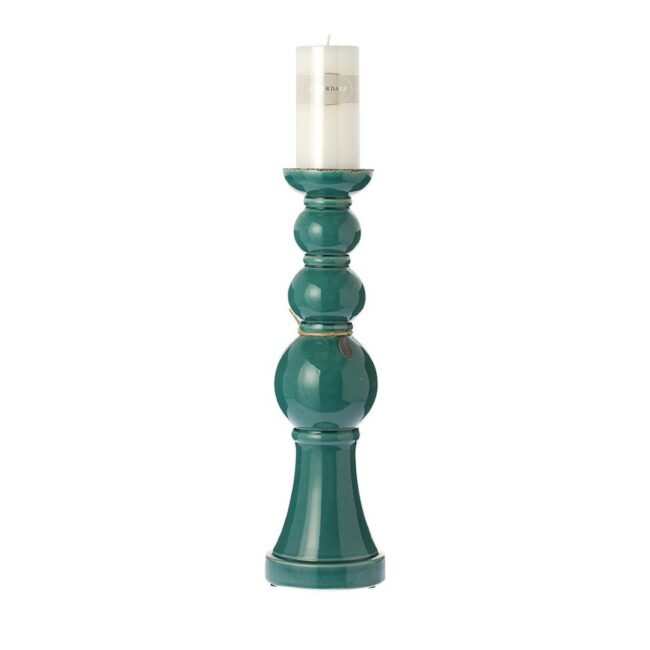 CANDLE HOLDER SAINTES SEAGREEN 49CM