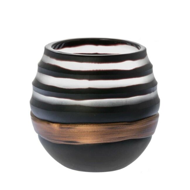 VOTIVE LIGHT VANESSA BLACK 14.5X14.5X13.5CM