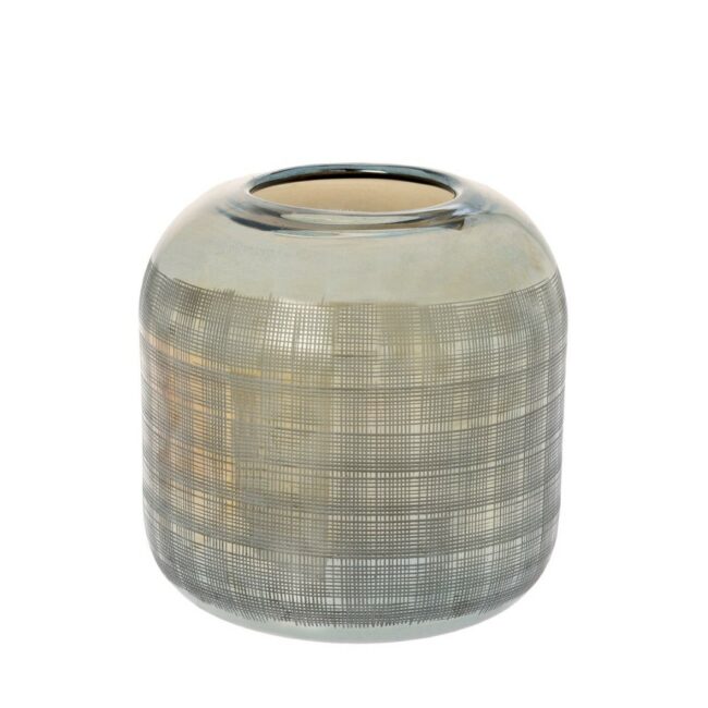 GLASS HURRICANE LUCA COPPER GLOW 17X17X17.5CM