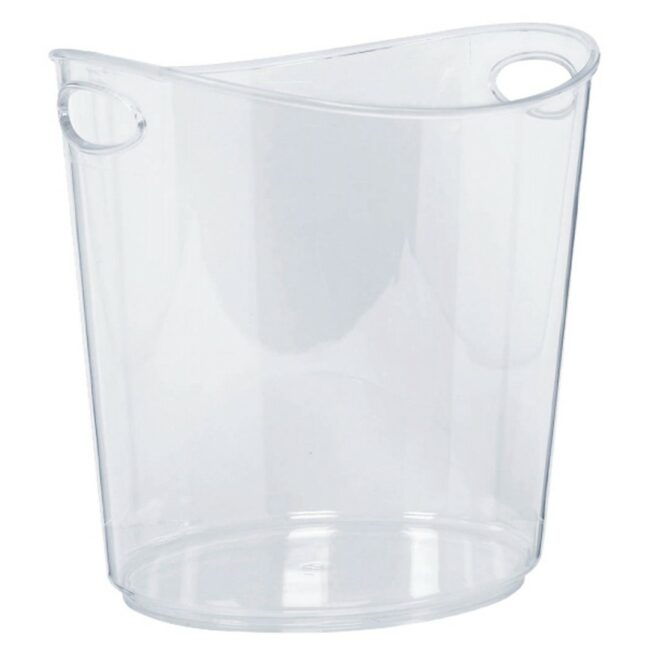 ICE BUCKET PLASTIC CLEAR 22X24X19CM