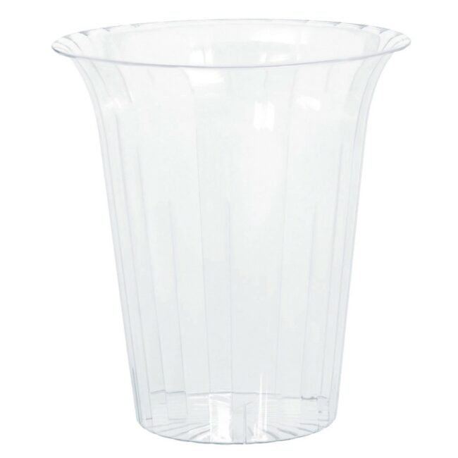 FLARED CYLINDER LARGE ROUND PLASTIC 17.8X19.3CM