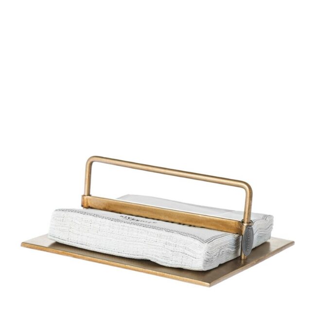 NAPKIN HOLDER ELANO GOLD 20CM