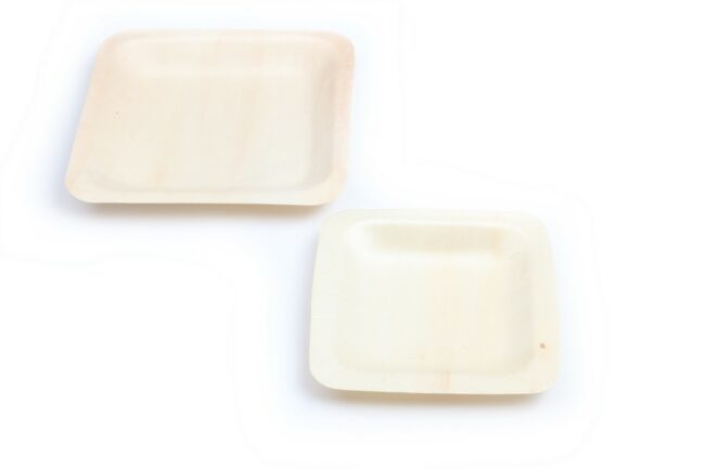 DISH WOOD SQUARE 50PCS