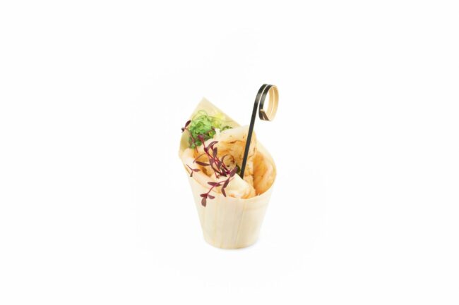 CUP WOOD OBLIQUE 32x75x35MM 50ML 50PCS - Image 2