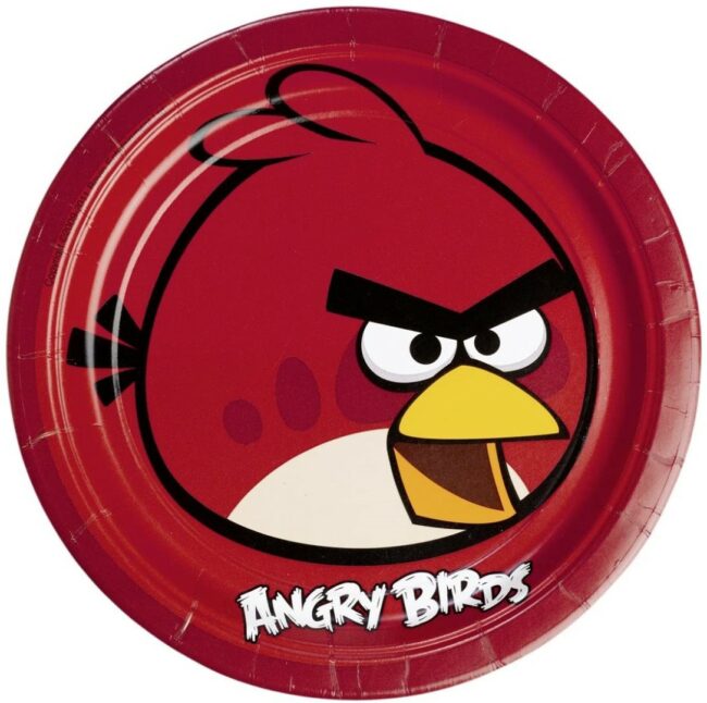 ANGRY BIRDS PAPER PLATES 23CM 8PCS
