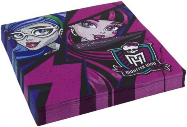 NAPKINS MONSTER HIGH 2 33X33CM - 20PCS
