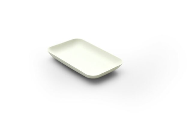 BAGASTRO PLATE RECTANGULAR 120X80XH15mm 40PCS