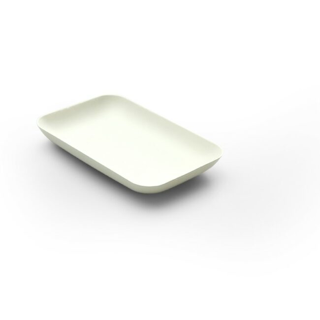 BAGASTRO PLATE RECTANGULAR 120X80XH15mm 40PCS