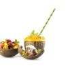 COCONUT BOWL OVAL 150x90MM 150ML 10PCS - Image 2
