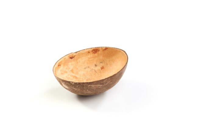 COCONUT BOWL OVAL 150x90MM 150ML 10PCS