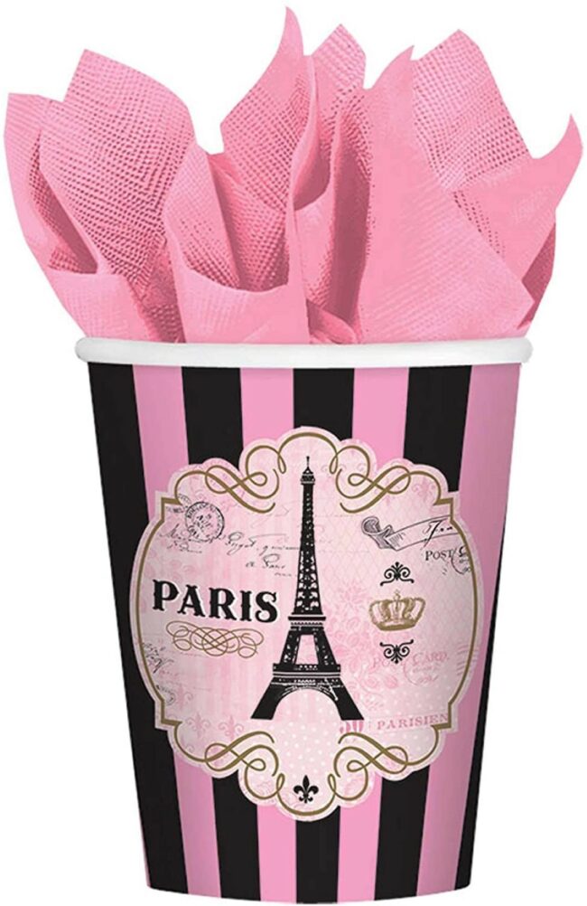 CUPS A DAY IN PARIS PAPER 226 ML - 8PCS
