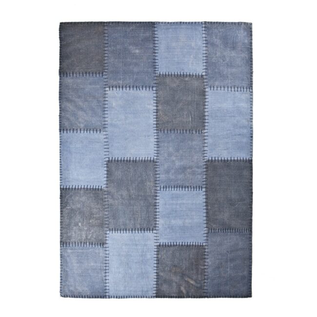 CARPET PATCHWORK MONO BLUE 200X290CM