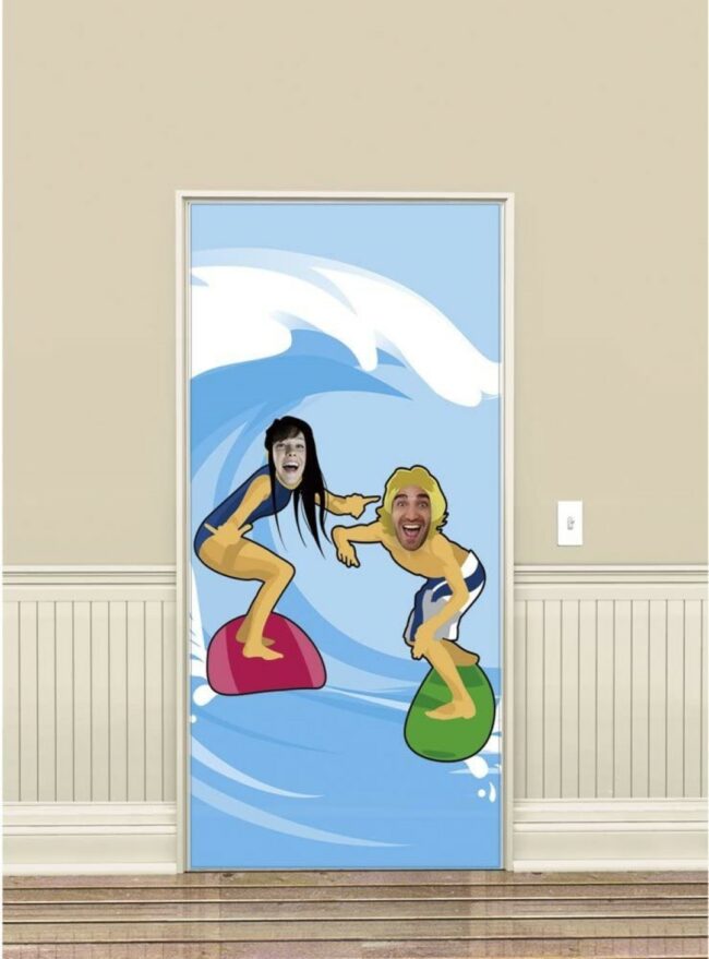 SURFER DOOR BANNER DECORATION 165X85CM
