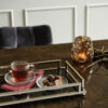 TEALIGHT CANDLEHOLDER OVAL BROWN/GREY - Image 2