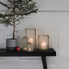 LANTERN BRASS WITH FROSTED GLASS LARGE - Image 2