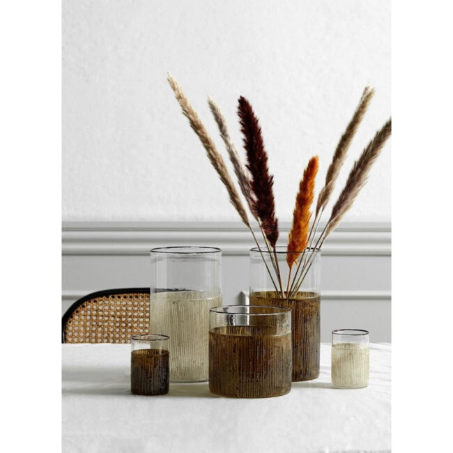 TEA42473176 LIGHT HOLDER SAND WITH LACQUER RED EDGE - Image 3