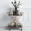 CIRCLE CHAMPAGNE GLASS WITH GOLD PATTERN - Image 2