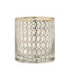 CIRCLE GLASS WITH GOLD PATTERN