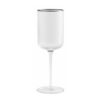 RILLY RED WINE GLASS SILVER RIM
